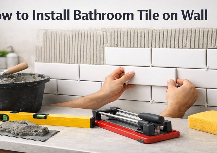 How to Install Bathroom Tile on Wall
