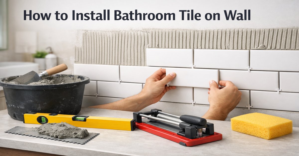 How to Install Bathroom Tile on Wall
